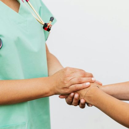 A Doctor and Patient Doing Handshake